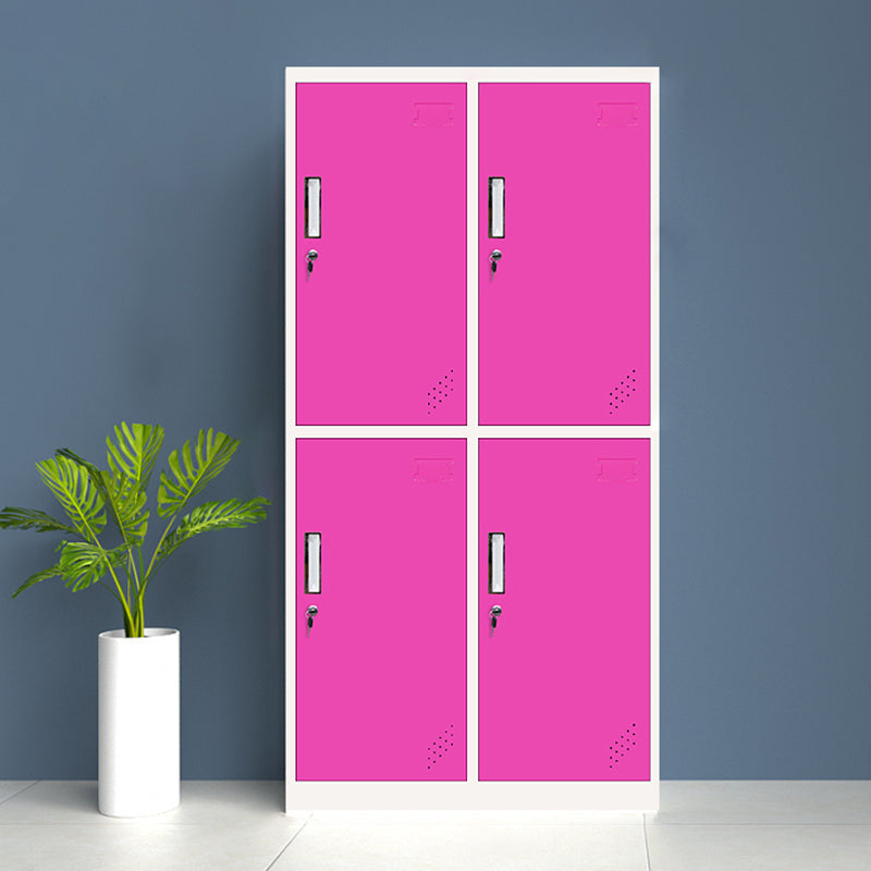 Modern Hinged Door Storage Cabinet Matte Finish Cabinet for Home Pink 4 Clearhalo 'Armoires & Wardrobes' 'armoires_wardrobes' 'Bedroom Furniture' 'furn' 'furn_armoires_wardrobes' 'Furniture' 5590418