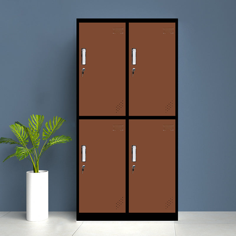 Modern Hinged Door Storage Cabinet Matte Finish Cabinet for Home Brown 4 Clearhalo 'Armoires & Wardrobes' 'armoires_wardrobes' 'Bedroom Furniture' 'furn' 'furn_armoires_wardrobes' 'Furniture' 5590429