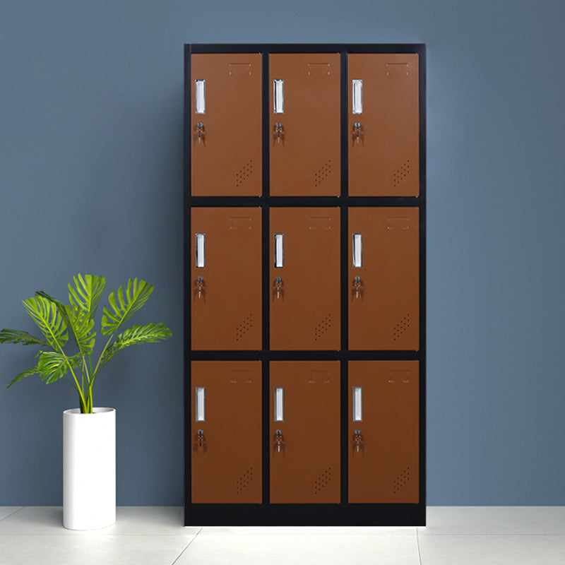 Modern Hinged Door Storage Cabinet Matte Finish Cabinet for Home Brown 9 Clearhalo 'Armoires & Wardrobes' 'armoires_wardrobes' 'Bedroom Furniture' 'furn' 'furn_armoires_wardrobes' 'Furniture' 5590433