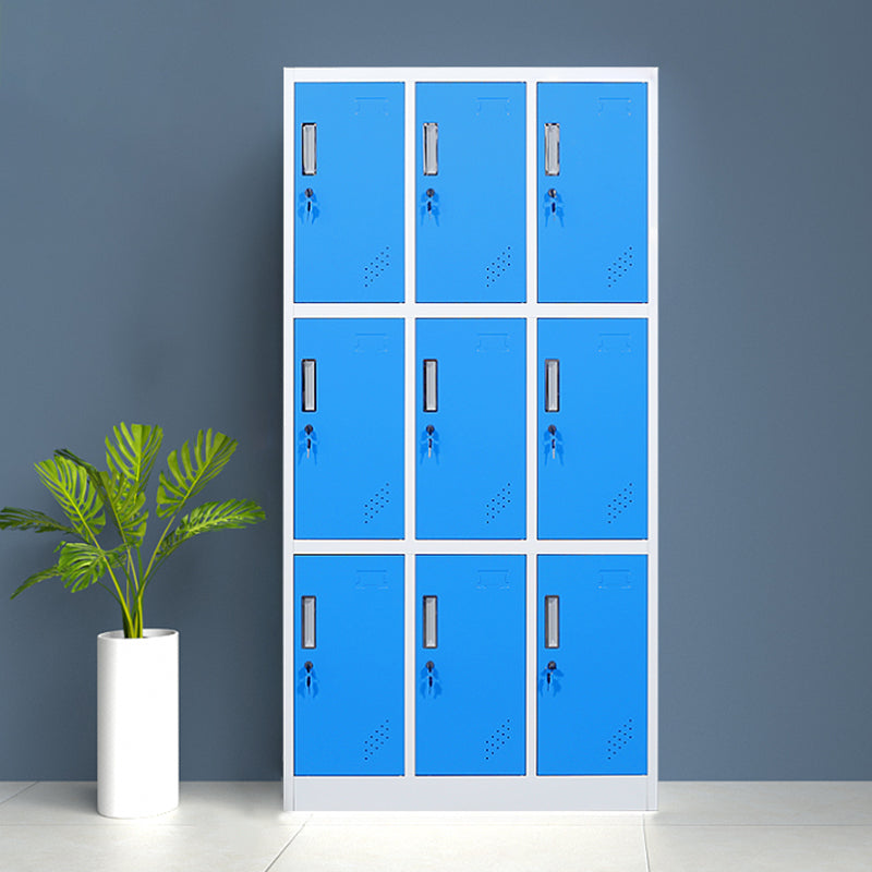 Modern Hinged Door Storage Cabinet Matte Finish Cabinet for Home Blue 9 Clearhalo 'Armoires & Wardrobes' 'armoires_wardrobes' 'Bedroom Furniture' 'furn' 'furn_armoires_wardrobes' 'Furniture' 5590440
