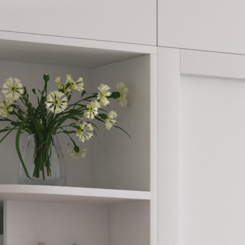 Wit gemanipuleerde houten garderobe armoire moderne schuifdeur garderobe