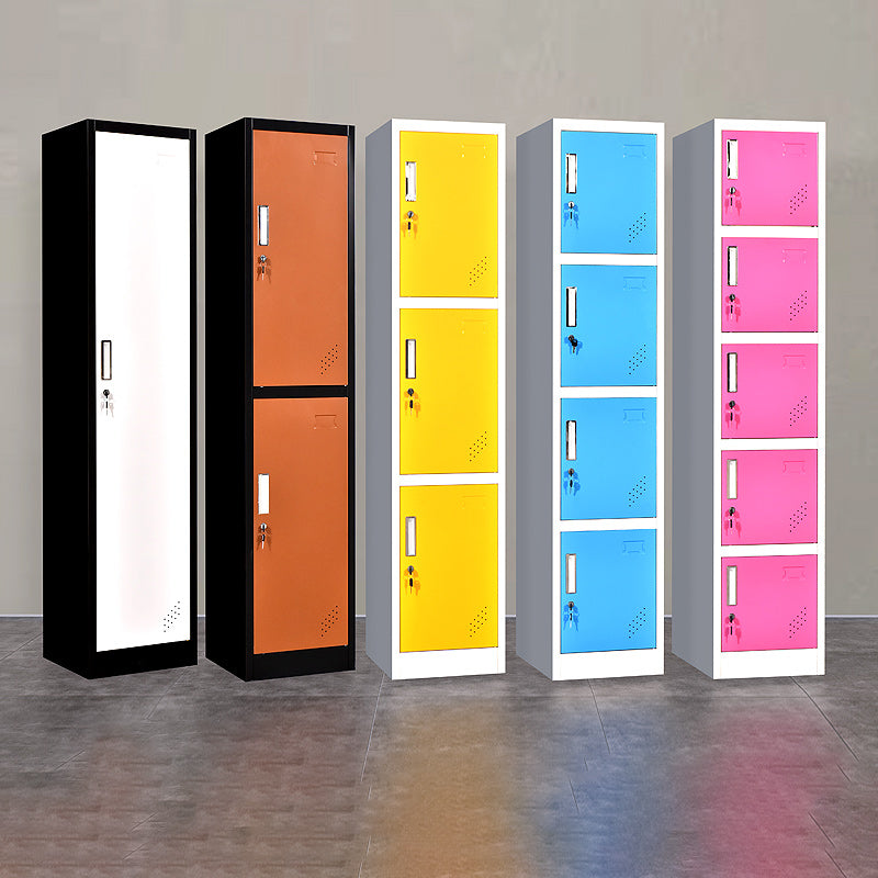 Gabinete de armario de metal contemporáneo con armario con bisagras de bloqueo