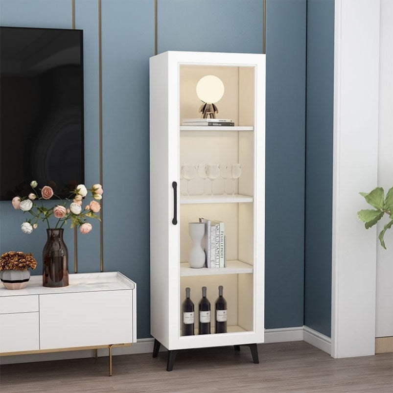 Sideboard in legno ingegnerizzato per porte in vetro contemporanea per sala da pranzo