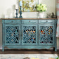 Glam Style Server Solid Wood Sideboard with Door for Dining Room Clearhalo 'buffet_sideboard' 'Buffets & Sideboards' 'furn' 'furn_buffet_sideboard' 'Furniture' 'Kitchen & Dining Furniture' 5590823