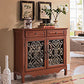 Glam Style Server Solid Wood Sideboard with Door for Dining Room Clearhalo 'buffet_sideboard' 'Buffets & Sideboards' 'furn' 'furn_buffet_sideboard' 'Furniture' 'Kitchen & Dining Furniture' 5590838