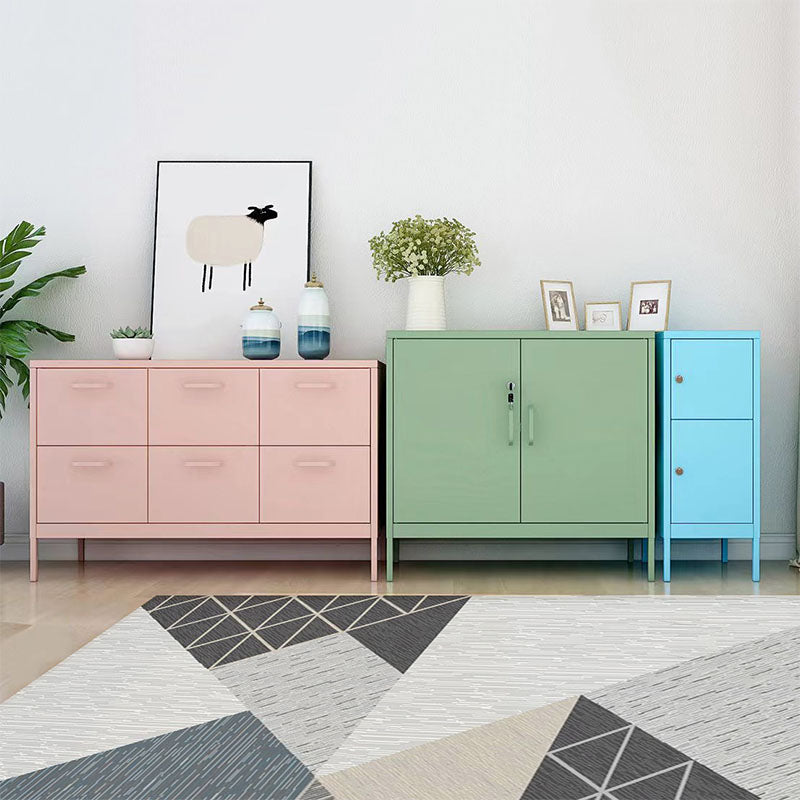 Contemporary Style Side Board Metal Sideboard for Dining Room Clearhalo 'buffet_sideboard' 'Buffets & Sideboards' 'furn' 'furn_buffet_sideboard' 'Furniture' 'Kitchen & Dining Furniture' 5590843