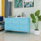Contemporary Style Side Board Metal Sideboard for Dining Room Clearhalo 'buffet_sideboard' 'Buffets & Sideboards' 'furn' 'furn_buffet_sideboard' 'Furniture' 'Kitchen & Dining Furniture' 5590850