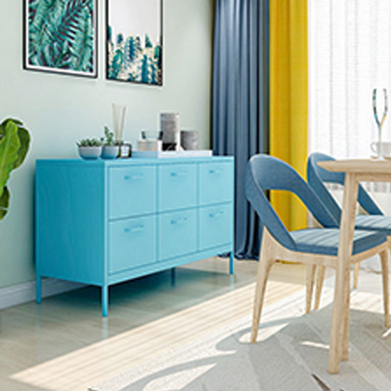 Contemporary Style Side Board Metal Sideboard for Dining Room Clearhalo 'buffet_sideboard' 'Buffets & Sideboards' 'furn' 'furn_buffet_sideboard' 'Furniture' 'Kitchen & Dining Furniture' 5590861