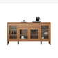 Zeitgenössischer Sideboard Brauner Holzrahmen Sideboard mit Tür und Schublade für Esszimmer
