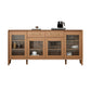 Zeitgenössischer Sideboard Brauner Holzrahmen Sideboard mit Tür und Schublade für Esszimmer