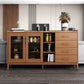 Zeitgenössischer Sideboard Brauner Holzrahmen Sideboard mit Tür und Schublade für Esszimmer