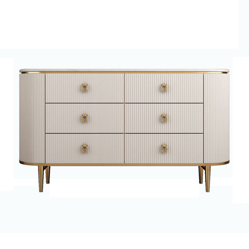 Sideboard in stile glam con cassetti di legno Sideboard per cucina