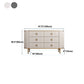 Sideboard in stile glam con cassetti di legno Sideboard per cucina