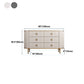 Sideboard in stile glam con cassetti di legno Sideboard per cucina
