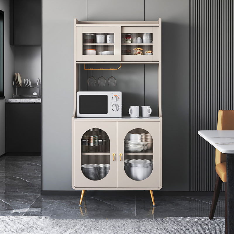 Servidor de estantería ajustable de liderazgo de madera de ingeniería de Glam. Para sala de estar para sala de estar