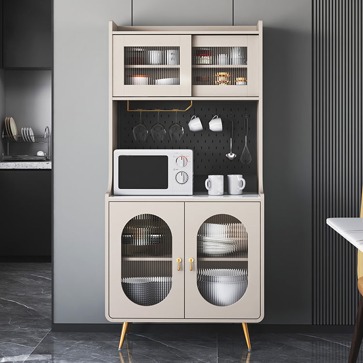 Servidor de estantería ajustable de liderazgo de madera de ingeniería de Glam. Para sala de estar para sala de estar