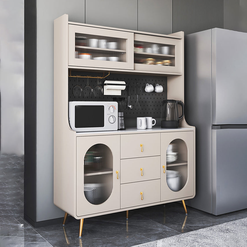 Servidor de estantería ajustable de liderazgo de madera de ingeniería de Glam. Para sala de estar para sala de estar