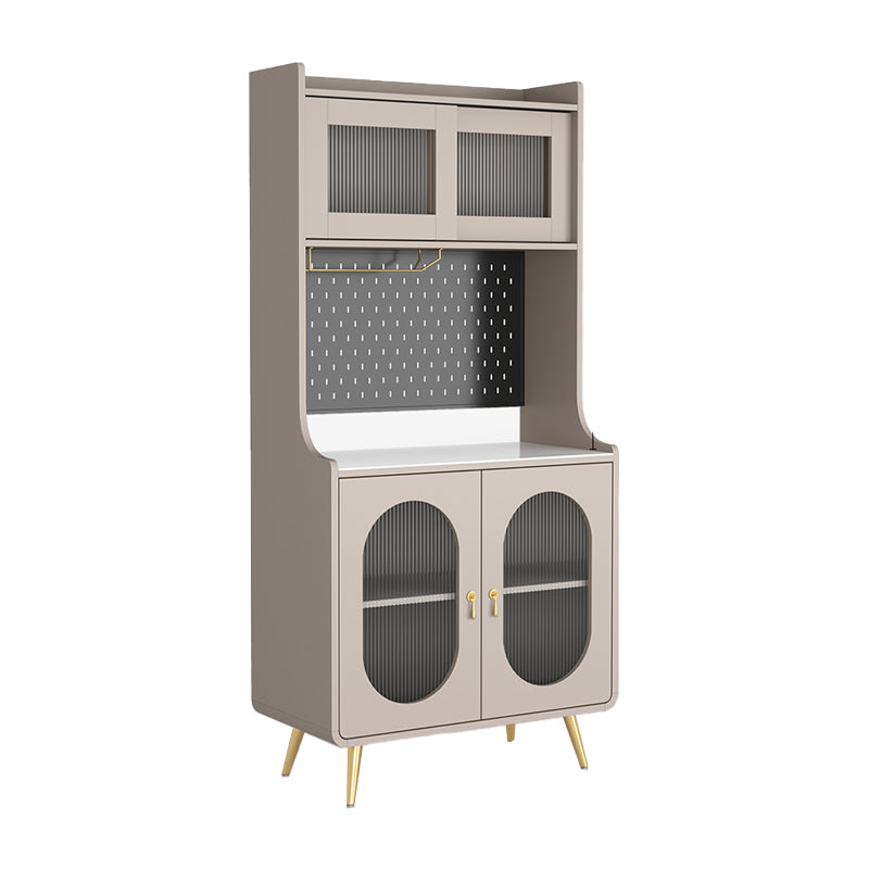 Servidor de estantería ajustable de liderazgo de madera de ingeniería de Glam. Para sala de estar para sala de estar