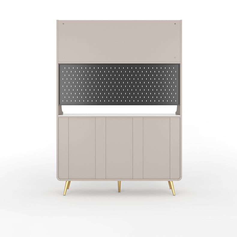 Servidor de estantería ajustable de liderazgo de madera de ingeniería de Glam. Para sala de estar para sala de estar