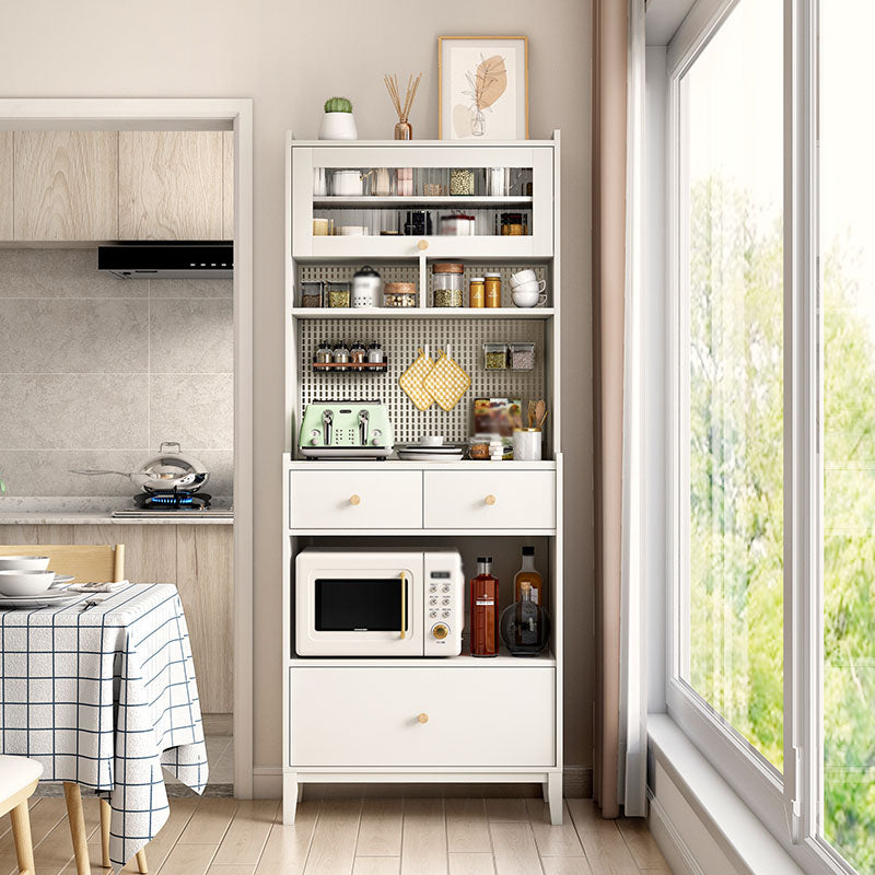 Glam Stone and Wood Server Wood Kitchen Glass Glass Cabinet tampone a buffet con cassetti