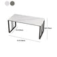 29.52" H Modern Stone Writing Desk Sled Rectangular Office Desk for Home