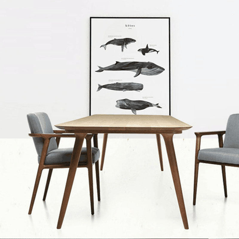 ダイニングルーム用のモダンな苦しめられた木製オフィスデスクの錆びたぎテーブル