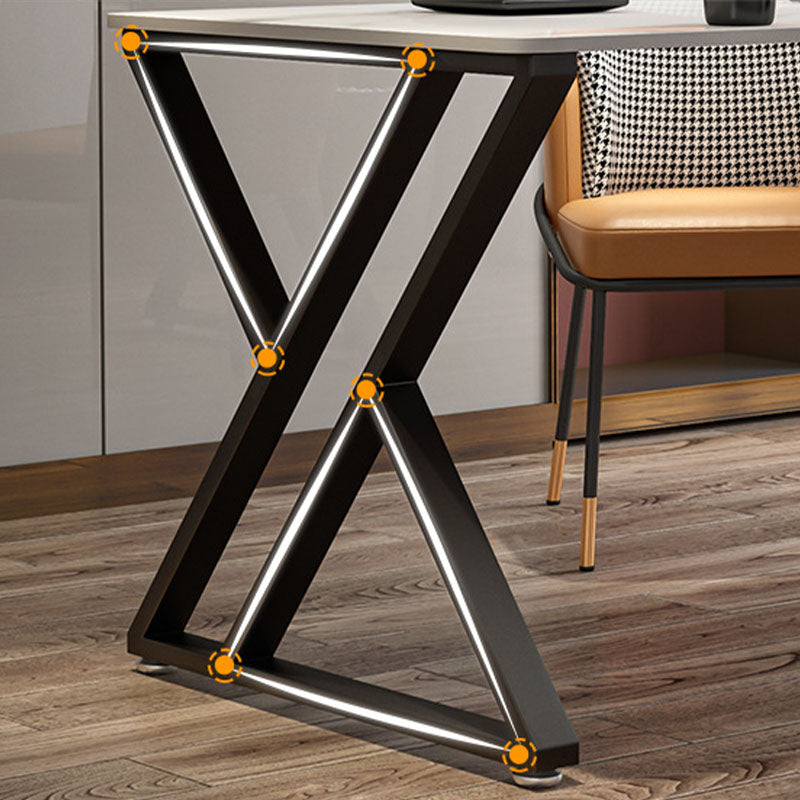 Simple Modern 30" H Desk Rectangular Sled Slate Desk for Home Clearhalo 'furn' 'furn_office_desk' 'Furniture' 'Office Desks' 'Office Furniture' 'office_desk' 5591179