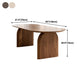 Tavolo da incontro in legno solido Home Office Oval Modern Writing Desk
