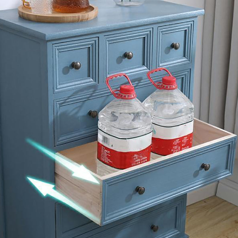 Rangement de rangement finale mate nautique commode de chambre en bois massif