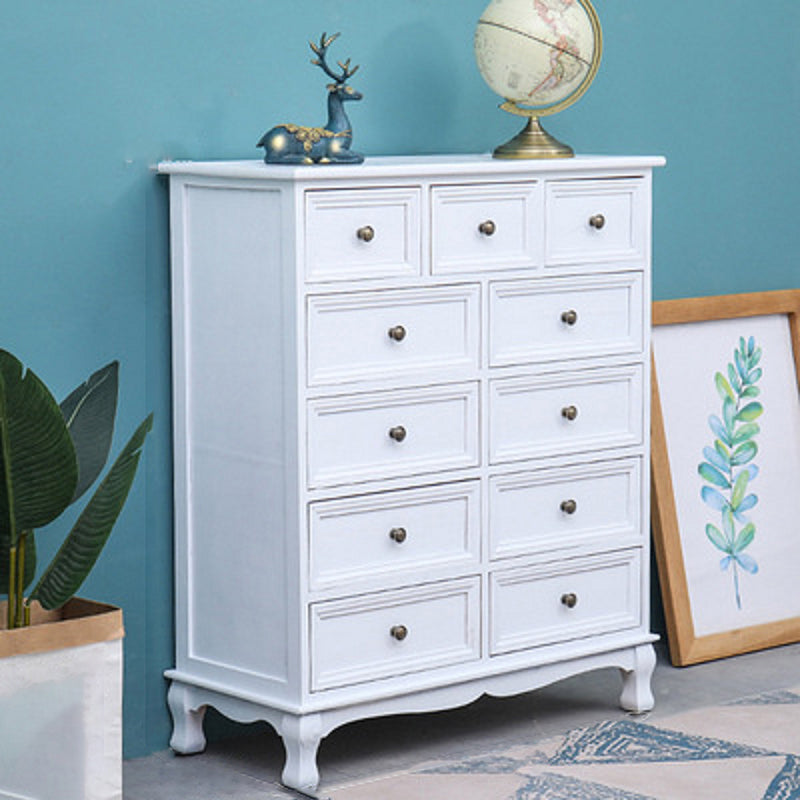 Nautical Matte Finish Storage Chest Solid Wood Bedroom Dresser 31.5"L x 14"W x 37"H Ivory Clearhalo 'Bedroom Furniture' 'Dressers & Chests' 'dressers_chests' 'furn' 'furn_dressers_chests' 'Furniture' 5591475