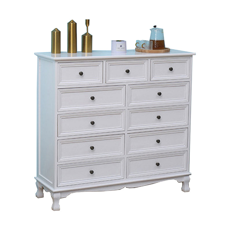 Nautical Matte Finish Storage Chest Solid Wood Bedroom Dresser 39"L x 14"W x 37"H White Clearhalo 'Bedroom Furniture' 'Dressers & Chests' 'dressers_chests' 'furn' 'furn_dressers_chests' 'Furniture' 5591481