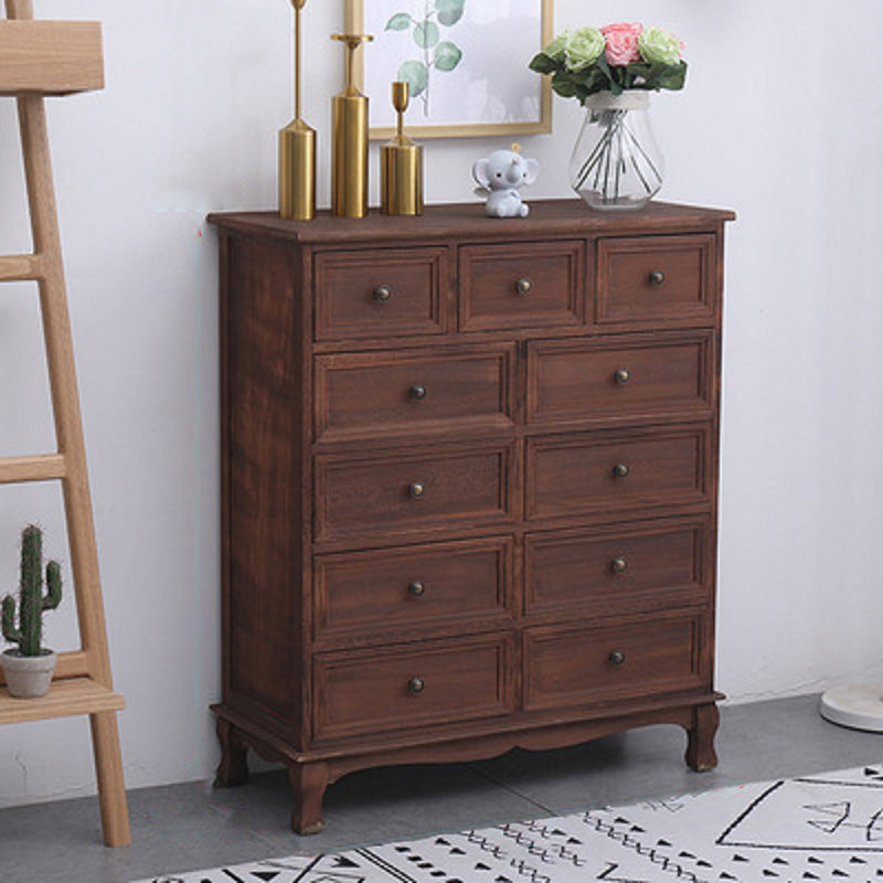 Nautische matte Oberfläche Aufbewahrungstruhe Massivholz Schlafzimmer Kommode