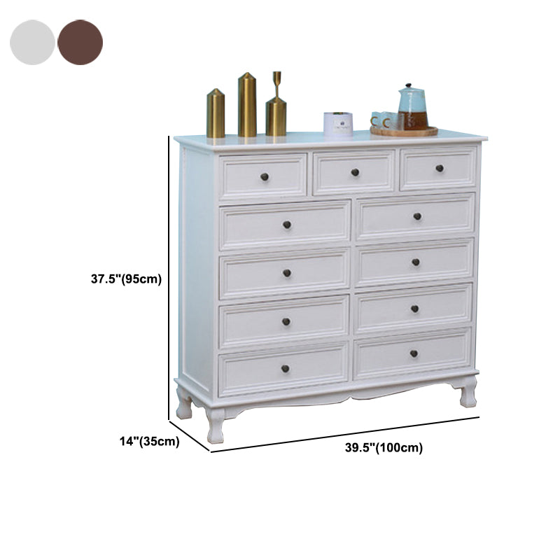 Rangement de rangement finale mate nautique commode de chambre en bois massif
