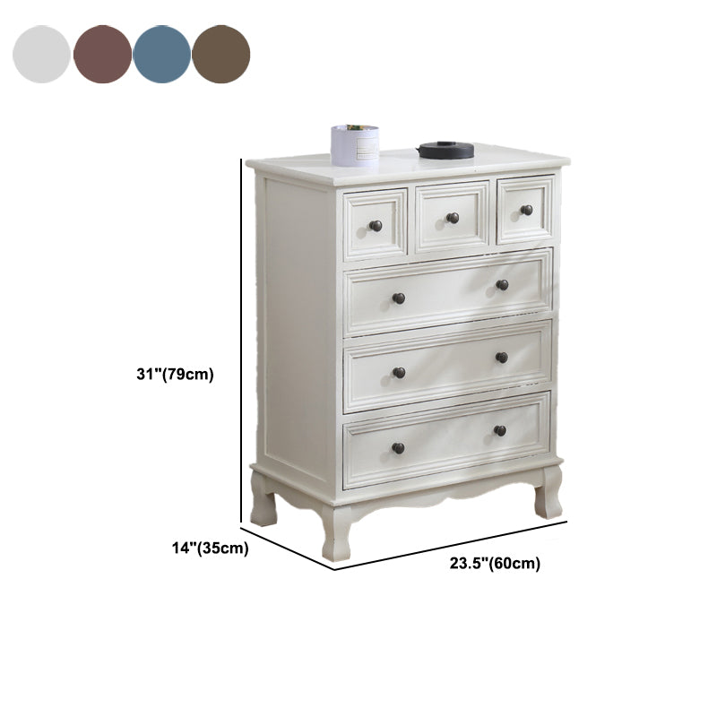 Nautische matte Oberfläche Aufbewahrungstruhe Massivholz Schlafzimmer Kommode