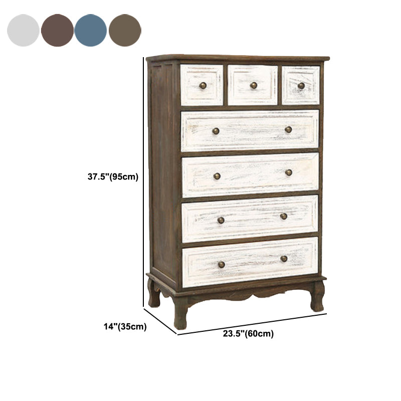 Nautical Matte Finish Storage Chest Solid Wood Bedroom Dresser Clearhalo 'Bedroom Furniture' 'Dressers & Chests' 'dressers_chests' 'furn' 'furn_dressers_chests' 'Furniture' 5591488