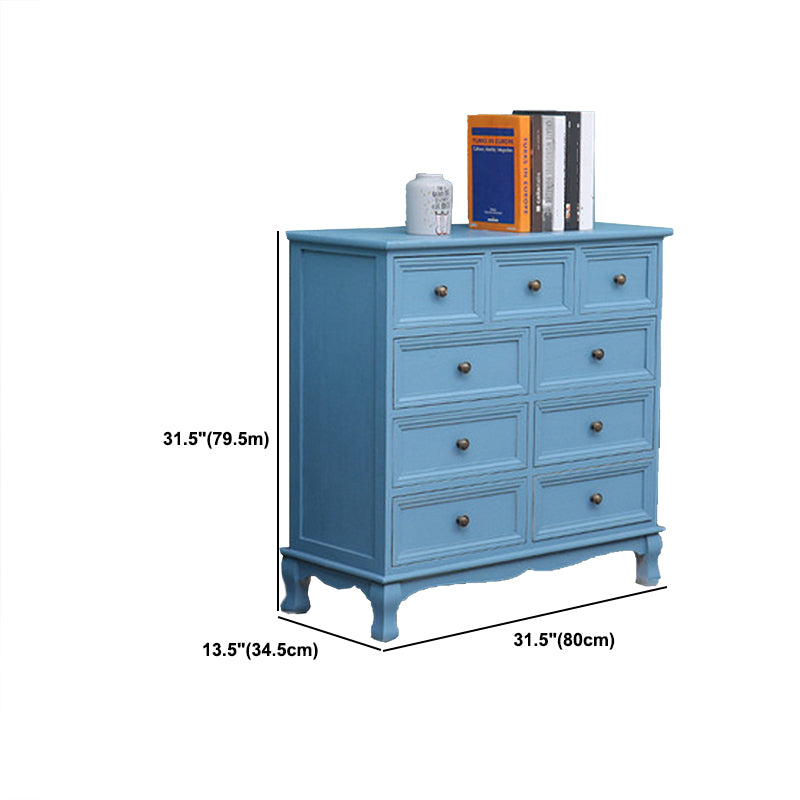 Nautische matte Oberfläche Aufbewahrungstruhe Massivholz Schlafzimmer Kommode