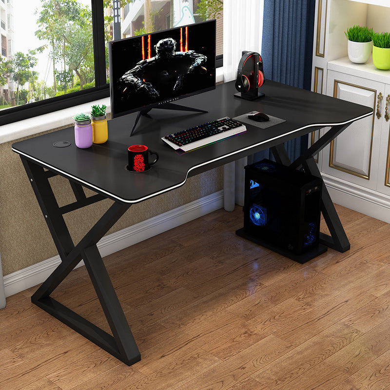 Modern Home Writing Desk Freeform Wood Office Office Office, 62.9 "L x 23.6" W