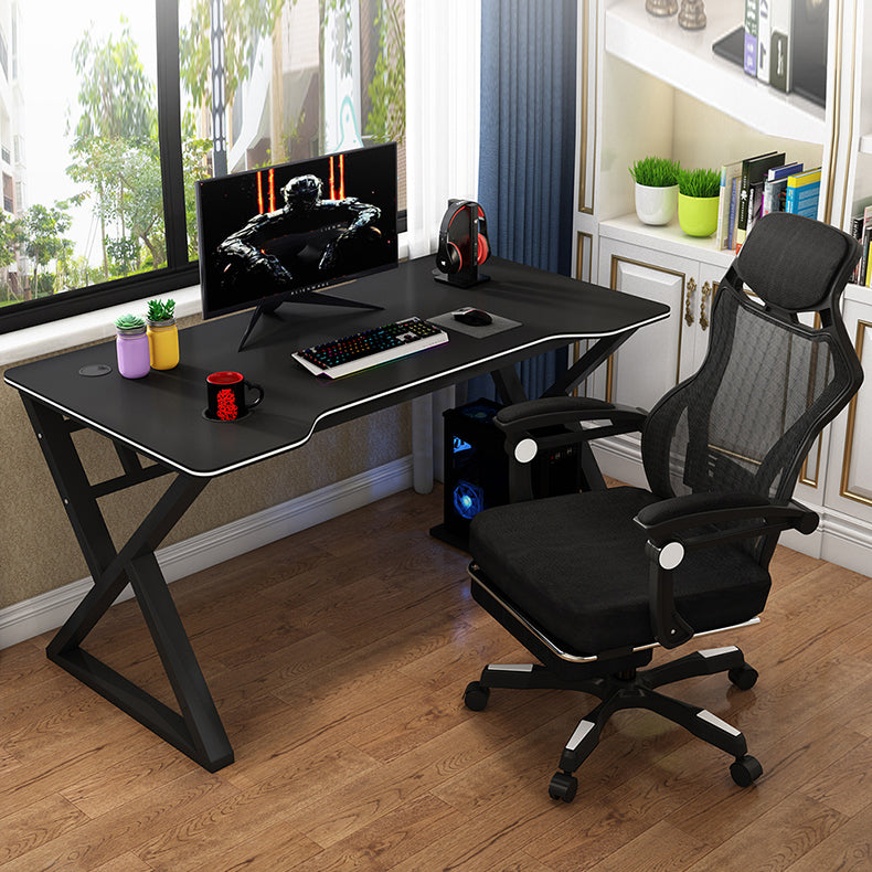 Modern Home Writing Desk Freeform Wood Office Office Office, 62.9 "L x 23.6" W