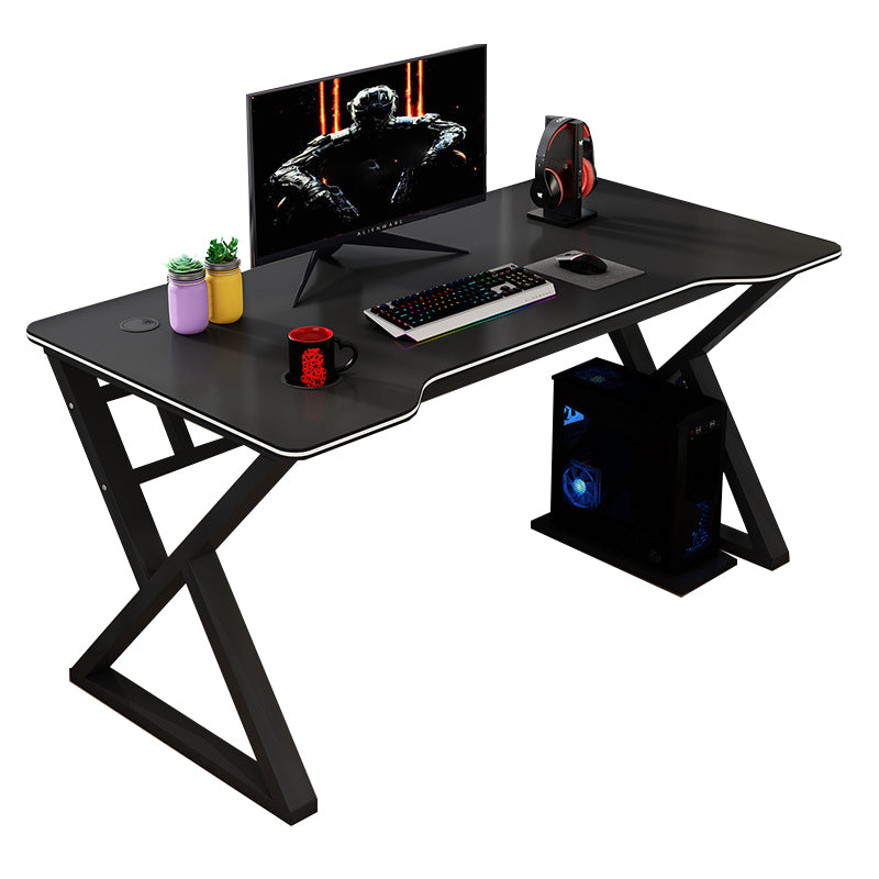 Modern Home Writing Desk Freeform Wood Office Office Office, 62.9 "L x 23.6" W