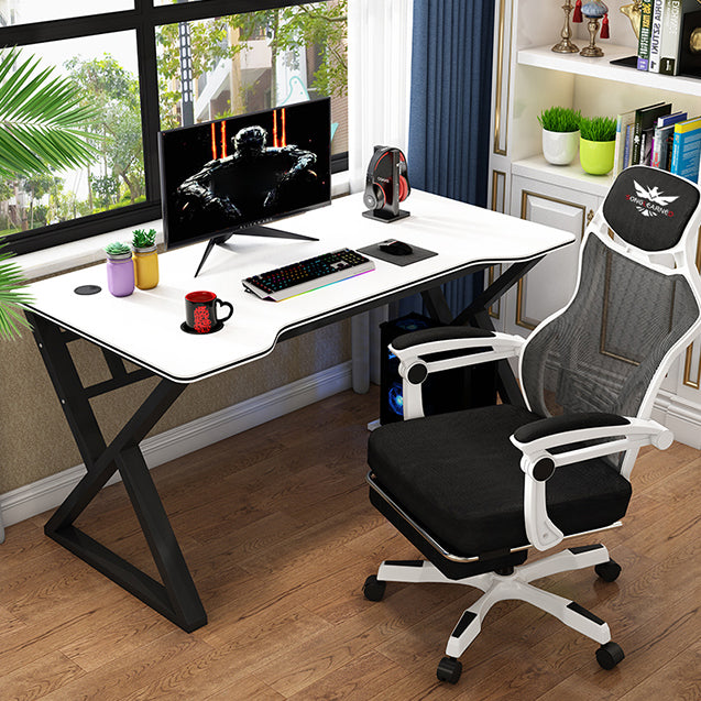 Modern Home Writing Desk Freeform Wood Office Office Office, 62.9 "L x 23.6" W