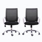 Black Mesh Office Chair Plastic Frame Desk Chair with Wheels White 2 Piece Set Clearhalo 'furn' 'furn_office_chair' 'Furniture' 'Office Chairs' 'Office Furniture' 'office_chair' 5591525
