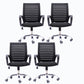Black Mesh Office Chair Plastic Frame Desk Chair with Wheels Black 4 Piece Set Clearhalo 'furn' 'furn_office_chair' 'Furniture' 'Office Chairs' 'Office Furniture' 'office_chair' 5591538