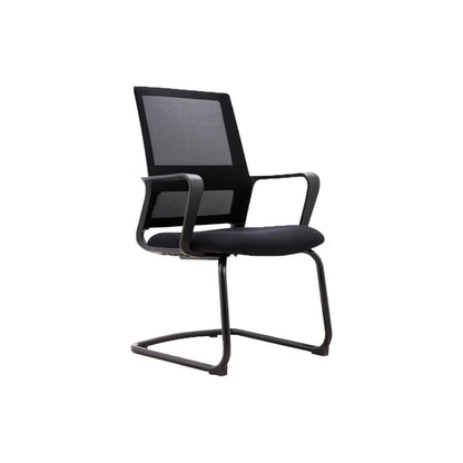 Black Mesh Office Chair Home Rotatable Desk Chair with Wheels 1 Piece Casters Not Included Without Headrest Clearhalo 'furn' 'furn_office_chair' 'Furniture' 'Office Chairs' 'Office Furniture' 'office_chair' 5591543