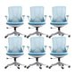Rotatable Mesh Office Chair Nylon Frame Desk Chair with Wheels