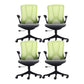Rotatable Mesh Office Chair Nylon Frame Desk Chair with Wheels