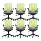 Rotatable Mesh Office Chair Nylon Frame Desk Chair with Wheels