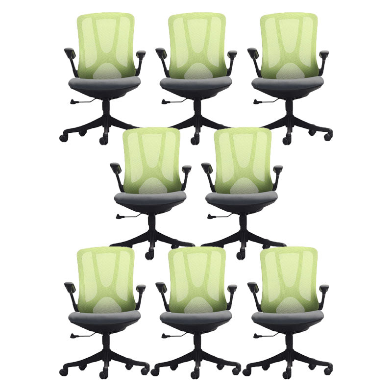 Rotatable Mesh Office Chair Nylon Frame Desk Chair with Wheels