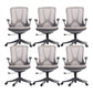 Rotatable Mesh Office Chair Nylon Frame Desk Chair with Wheels