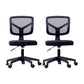 Rotatable Mesh Office Chair Nylon Frame Armless Desk Chair with Wheels