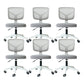 Rotatable Mesh Office Chair Nylon Frame Armless Desk Chair with Wheels